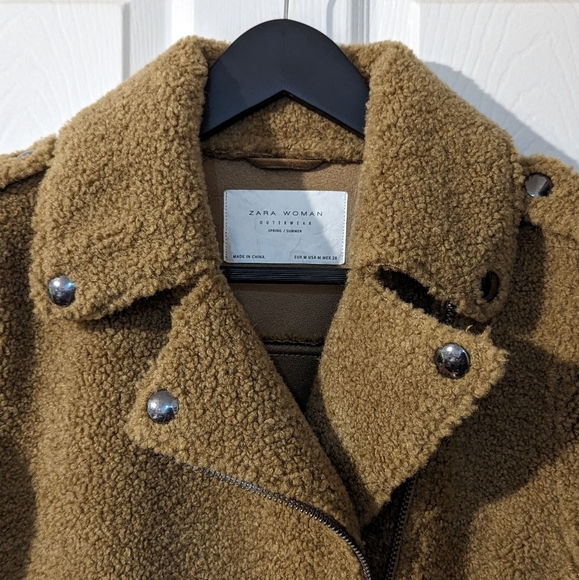 Zara Teddy Moto Jacket - Picture 2 of 2